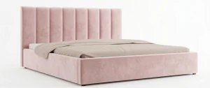 Łóżko tapicerowane z pojemnikiem Vinci 200x 200 I Matt Velvet 61 | Outlet  38703