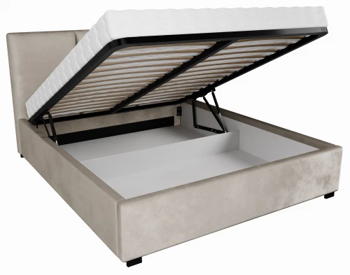Łóżko tapicerowane z pojemnikiem Vinci 200x 200 I Matt Velvet 61 | Outlet  38703
