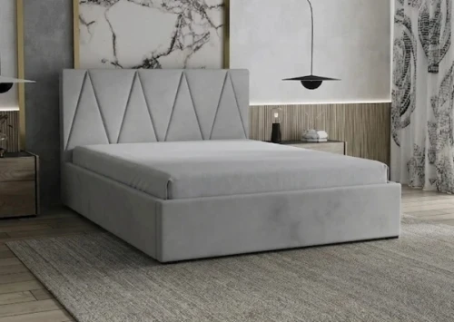 Łóżko tapicerowane z pojemnikiem PIANI | Slim