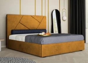 Łóżko tapicerowane z pojemnikiem CERVIA | Slim
