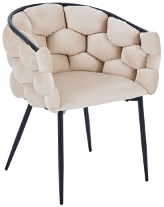 Krzesło Tapicerowane  BIG 049 - Welur Beż 
