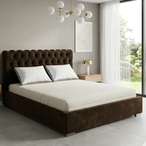 Łóżko 140x200 Tapicerowane Ancona + Pojemnik | Riviera 28 (Outlet 35711)