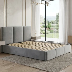Łóżko 160x200 tapicerowane z pojemnikiem Cosenza || Riviera 91 (Outlet M5)