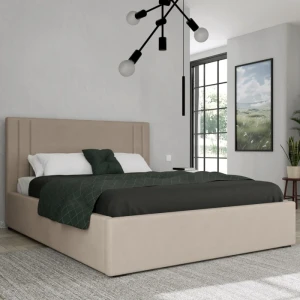 Łóżko 160x200 tapicerowane z pojemnikiem GENUA | Slim  (Outlet M7)