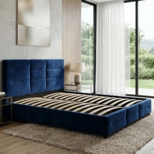 Łóżko 180x 200 tapicerowane z pojemnikiem Bergamo SLIM || Riviera 81 (Outlet)