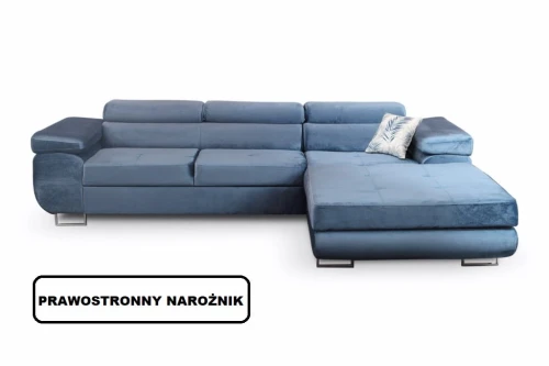 Sofa Narożnik  Agrigento Rozkładana Z Funkcją Spania I Pojemnikiem 