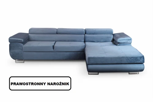Sofa Narożnik  Agrigento Rozkładana Z Funkcją Spania I Pojemnikiem 