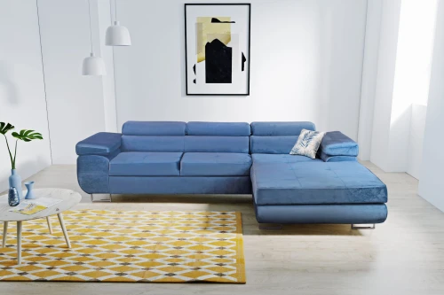 Sofa Narożnik  Agrigento Rozkładana Z Funkcją Spania I Pojemnikiem 