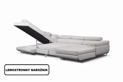 Sofa Narożnik  Gela Rozkładana Z Funkcją Spania I Pojemnikiem 