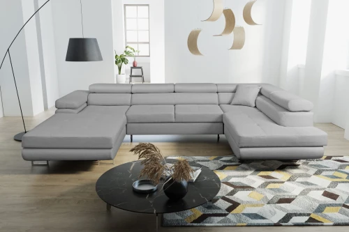 Sofa Narożnik  Gela Rozkładana Z Funkcją Spania I Pojemnikiem 