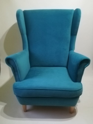 Fotel Skandynawski Uszak 1 Gładki - Kolory I Tkaniny Do Wyboru Dostawa 0Zł