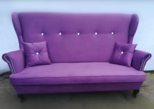 Sofa Skandynawska Uszak 2-Osobowa - Kolory I Tkaniny Do Wyboru 
