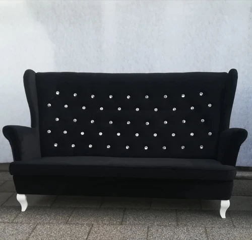 Sofa Skandynawska Uszak 3-Osobowa - Kolory I Tkaniny Do Wyboru 