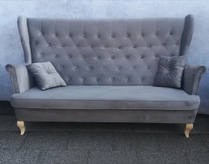 Sofa Skandynawska Uszak 3-Osobowa - Kolory I Tkaniny Do Wyboru 