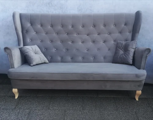 Sofa Skandynawska Uszak 3-Osobowa - Kolory I Tkaniny Do Wyboru 