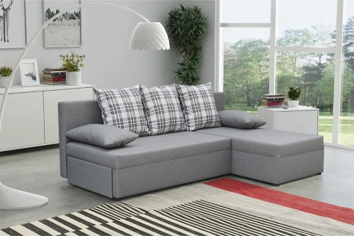 Narożnik Sofa Rozkładana Z Funkcją Spania Olo - Kolory I Tkaniny Do Wyboru 