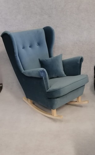 Fotel Bujany Skandynawski Z 3 Guzikami Uszak 2 - Kolory I Tkaniny Do Wyboru Dostawa 0Zł