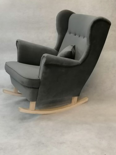 Fotel Bujany Skandynawski Z 5 Guzikami Uszak 5 - Kolory I Tkaniny Do Wyboru Dostawa 0Zł