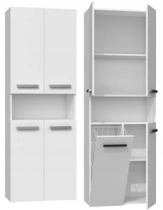 SZAFKA ŁAZIENKOWA NEL DK 1K 60CM - BIEL MAT
