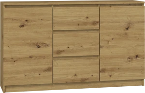 KOMODA 2D3S 120 - DĄB ARTISAN