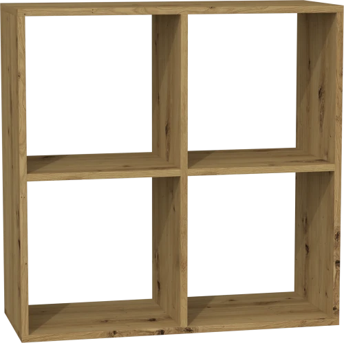 NAROŻNE BIURKO PLUS REGAŁ MALAX 2X2 DĄB ARTISAN
