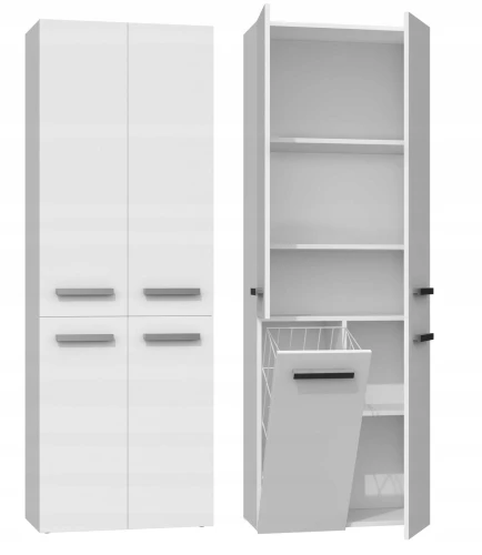 SZAFKA ŁAZIENKOWA NEL DD 1K 60CM - BIEL MAT