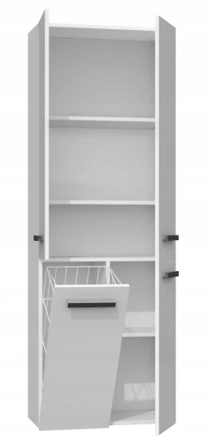 SZAFKA ŁAZIENKOWA NEL DD 1K 60CM - BIEL POŁYSK