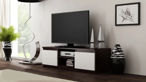 STOLIK RTV 120 - WENGE / BIEL