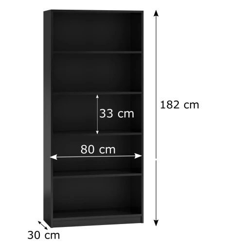 REGAŁ R80 - CZERŃ