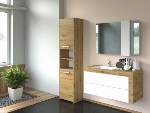 SZAFKA ŁAZIENKOWA S40 - DĄB ARTISAN