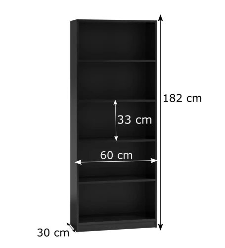 REGAŁ R60 - CZERŃ